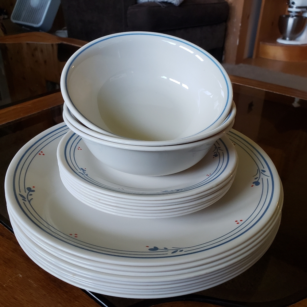 1970s vintage country violets corelle